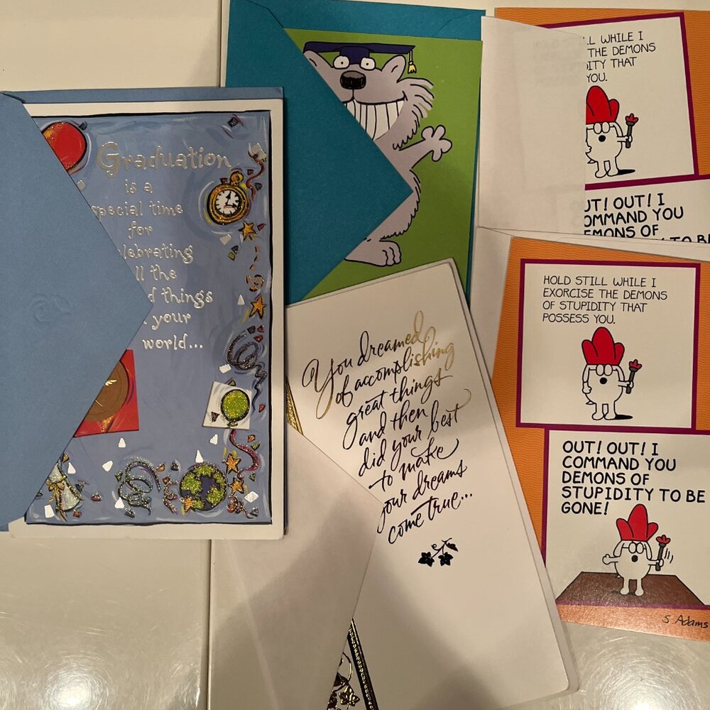 Graduation‎ Cards (Lot of 5 Cards) (2 from Dilbert)